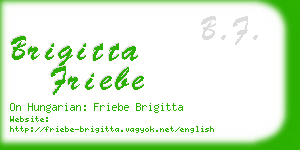 brigitta friebe business card